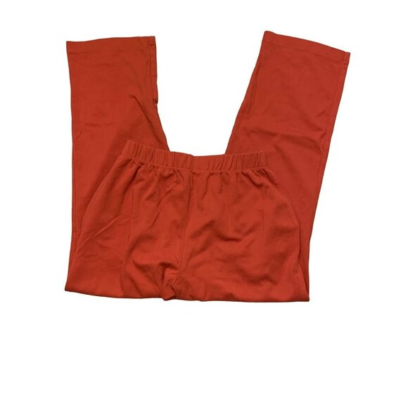 Lands' End Sport Knit Straight Leg Pant size XSmall orange - Picture 2 of 14